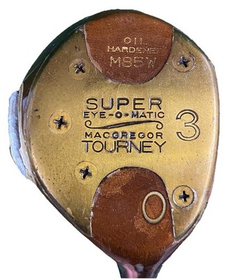 MacGregor Tourney Super Eye-O-Matic Oil Hardened M85W 3 Wood RH Steel 42'' HC