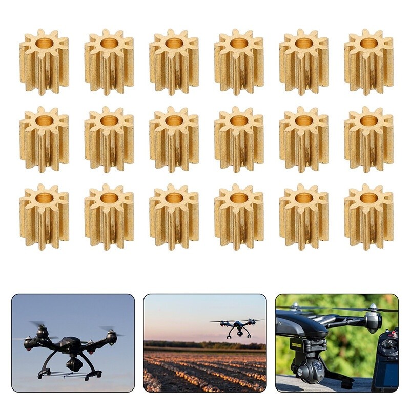 7T-16T Teeth Metal Copper Gear RC Drone Motor Toy Car Transmission Spindle Gears