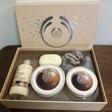 The Body Shop Shea Butter Lotion Body Butter Soap Scrub Set