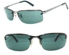 RAY BAN SUNGLASSES GREY GREEN 3217 TOP BAR 3183 CASE 8305 SPEED EYEGLASSES FLIGHT