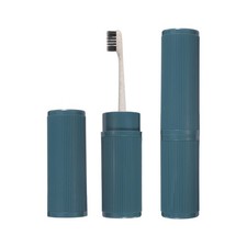 2 Pcs Travel Toothbrush Case, 7.8x1.65"Fine Lines Toothbrush Holder, Blue