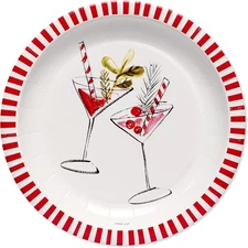 American Greetings 36 Count 7" Dessert Plates Christmas Party