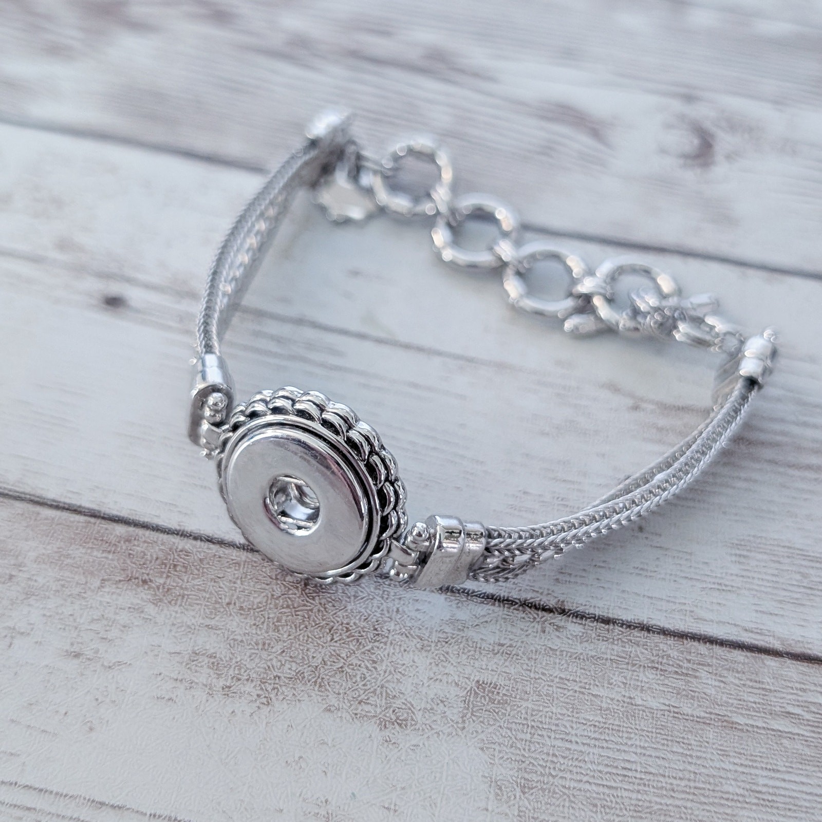 Silver Tone Bracelet - Missing Something? - image 2