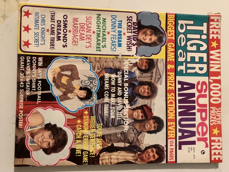 Tiger Beat Super Annual September 1972 Magazine