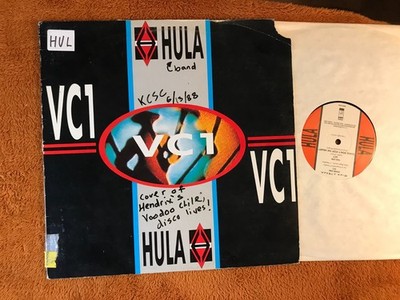 Hula VC1 Vinyl Record LP 12'' 1988 WAX 046 electro funk industrial synth orig ep!