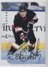 1995-96 Upper Deck Be a Player Die-Cut Auto Tom Chorske #S43 Auto 1o3