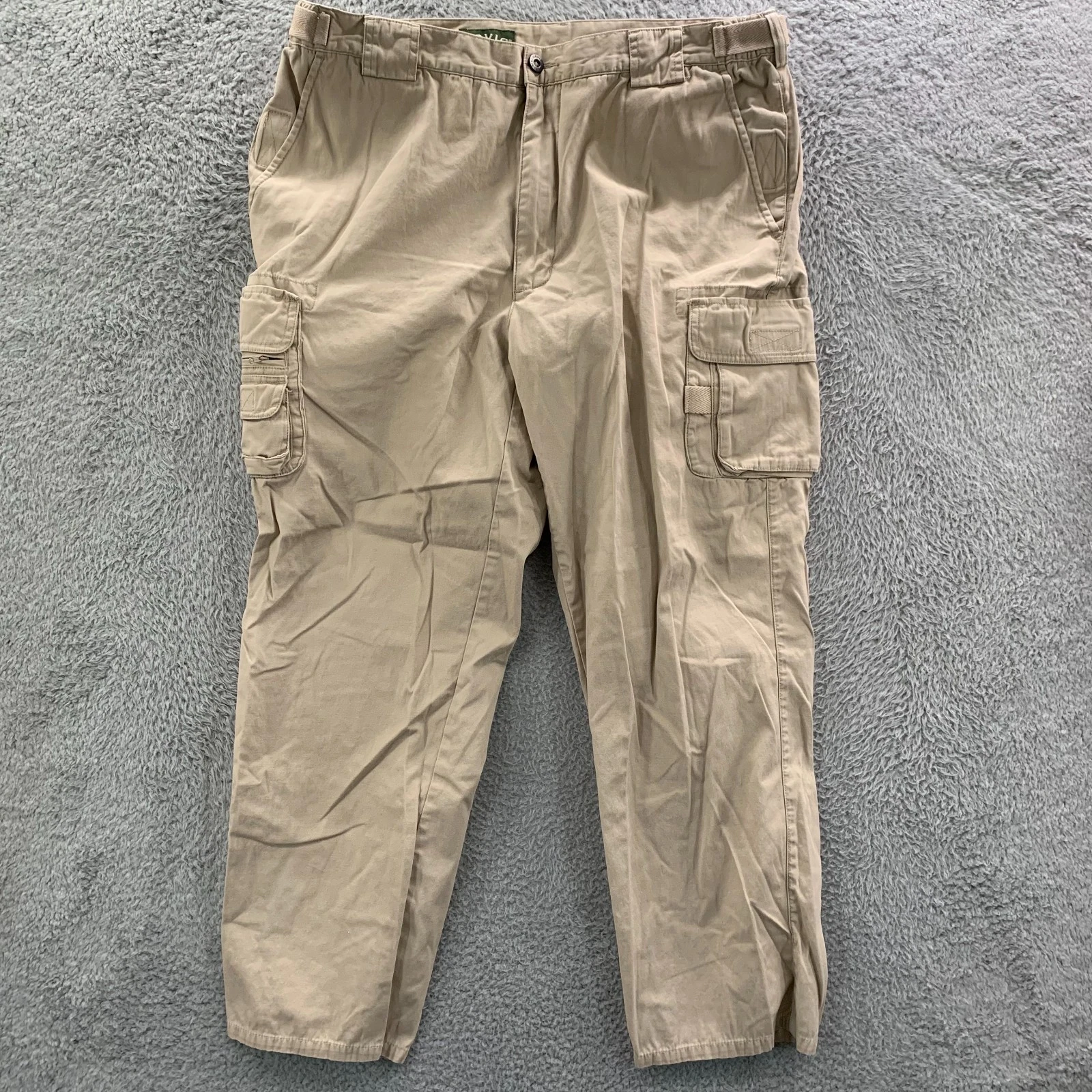 ORVIS Pants Mens 36x29 Measured Cargo Hiking Beige Tag: 38