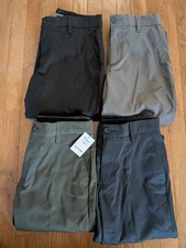 Amazon Essentials Mens Stretch Golf Dress Pants 28x32 Black Navy Grey Olive Lot