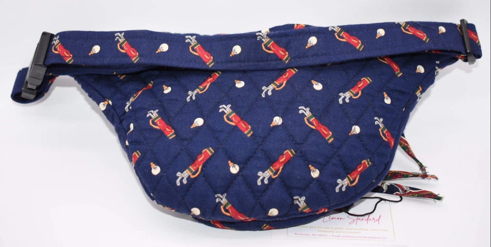 Riñonera/bolso cinturón vintage Vera Bradley en "Golf-Navy 1995" Foto 2 de 4