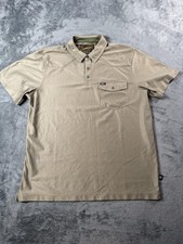Howler Bros Polo Shirt Mens Large Green Performance Snap Pocket Fishing Outdoor