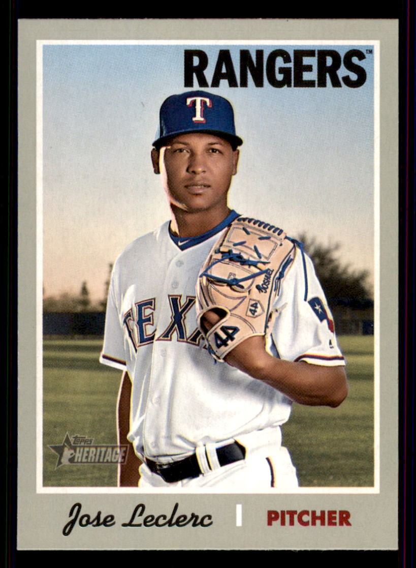 2019 Topps Heritage #290 Jose Leclerc Texas Rangers