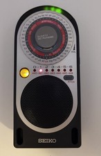 Seiko SQ70 Quartz Metronome Black Tempo Pitch 440-446Hz Built In Stand
