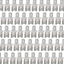 QTY100 F2 to F1 TIN PLATED SLA BATTERY TERMINAL ADAPTER 0.250 to 0.187