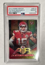 2017 Panini Vertex Patrick Mahomes Air Supremacy Chiefs RC PSA 10 #AS-21