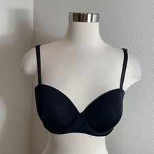NEW Calvin Klein Black Underwire Strapless Bra 38B Convertible Padded