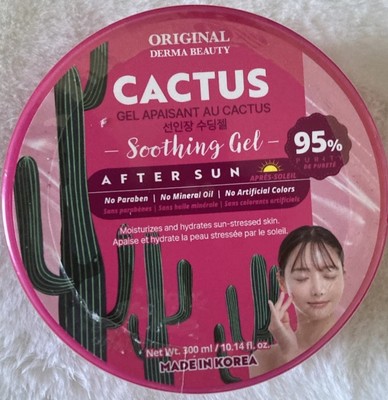 Derma Beauty After Sun Soothing Cactus Gel 10.14 oz.New/Sealed.