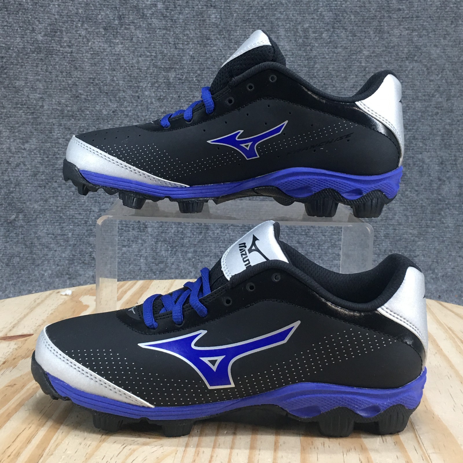 Blue Black Lace Up Low Top New