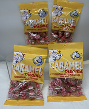 4 Bags Goetze  s Candy Co. Original Caramel Creams 4oz  SUPER FRESH  3/27 B68