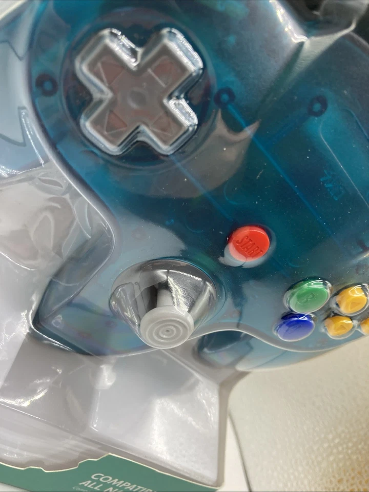 N64 Clear Turquoise Controller for Nintendo 64 from Tomee - Brand New - Image 4 of 4
