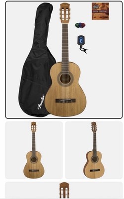 Fender FA-15N 3|4-Size Kids Classical Guitar - Natural w/ Gig Open Box
