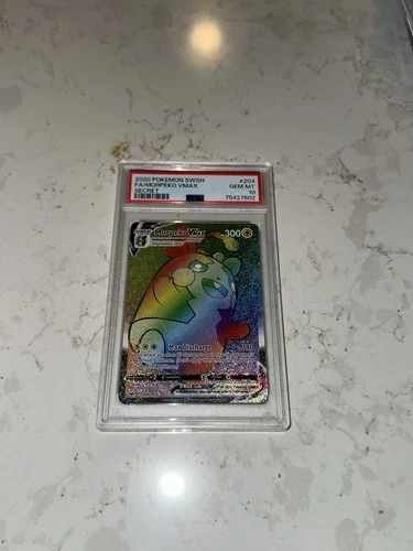2020 POKEMON SWORD & SHIELD SECRET #204 FULL ART/MORPEKO VMAX PSA 10