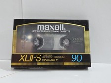 Vintage Maxell XL II-S 90 Type II High Bias Blank Cassette Tape 1986 New Sealed