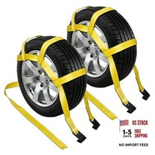 Tow Dolly Straps 2pcs Tow Dolly Basket Straps Fit 14-19 Tires