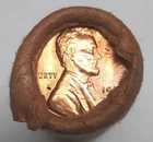1955-S BU Wheat Cent Roll-- Original Bank Wrapped--OBW!