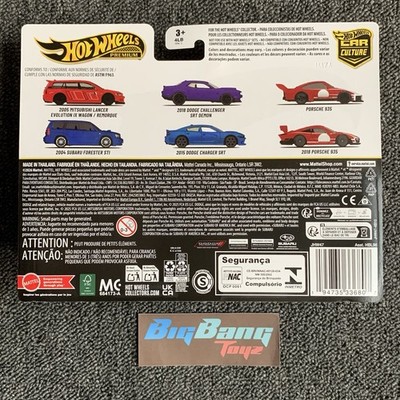 Mitsubishi Starion & Lancer WRX ミニカーセット Hot Wheels 05 Lancer Evolution IX Wagon / 04 Subaru Forester STI 2