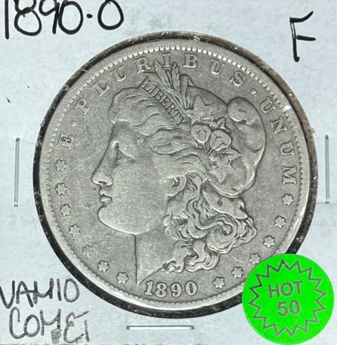 1890-O MORGAN SILVER DOLLAR ~FINE VAM 10 COMET "HOT 50" ~NICE COIN~
