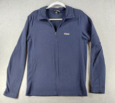 Patagonia Women's Sweater Size S Black Fleece Pullover Quarter Zip Long Sleeve