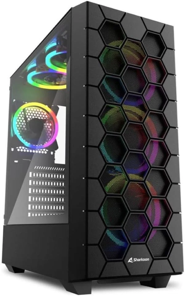 Sharkoon RGB Hex Cristal Templado USB 3.0 Negra - Image 4 of 4