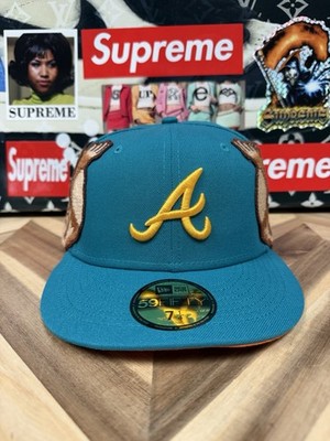 Authentic Jon Stan NYC Fabulous Usher OG Fitted Atlanta Braves 7 1/4 Rare Color