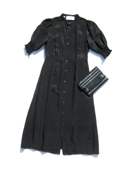 Women Selected Femme Dress Black Viscose S