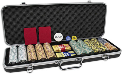 Monte Carlo Poker Set: 500 Premium 14g Chips, ABS Case & Cards Included