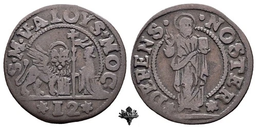 VENICE REPUBLIC Money of 12 bags Doge Alvise Mocenigo III (1722-1732)