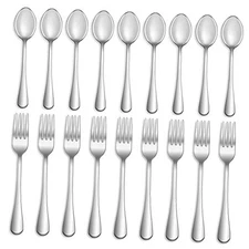 16 Pcs Forks and Spoons Silverware Set,Food Grade Stainless Steel Flatware 