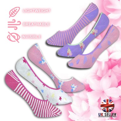 i-Smalls Ladies Fantasy Sport Silicone Support Invisible Trainer Socks (3 Pairs)