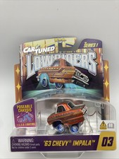 CarTuned 63 Chevy Impala 03 Orange Series 1 Lowriders LED Glow Lowriders 1/64  