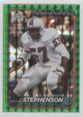 2024 Topps Chrome Green Geometric Refractor 11/99 Dwight Stephenson HOF 0tx6