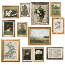 97 Decor Vintage Wall Art Prints - French Country Decor, Vintage Pictures Ant...
