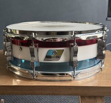 Ludwig Vistalite rullante tricolore rosso bianco e blu 14"