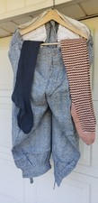 Vintage Golf Pants Knickers 1920s 1930s Grey Wool 2 Pair Socks