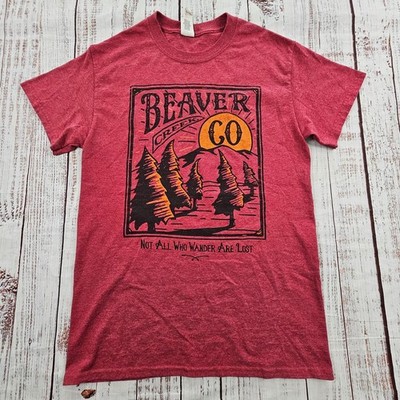 Beaver Creek CO Not All Who Wonder Are Lost Red Short Sleeve T-Shirt Men's S