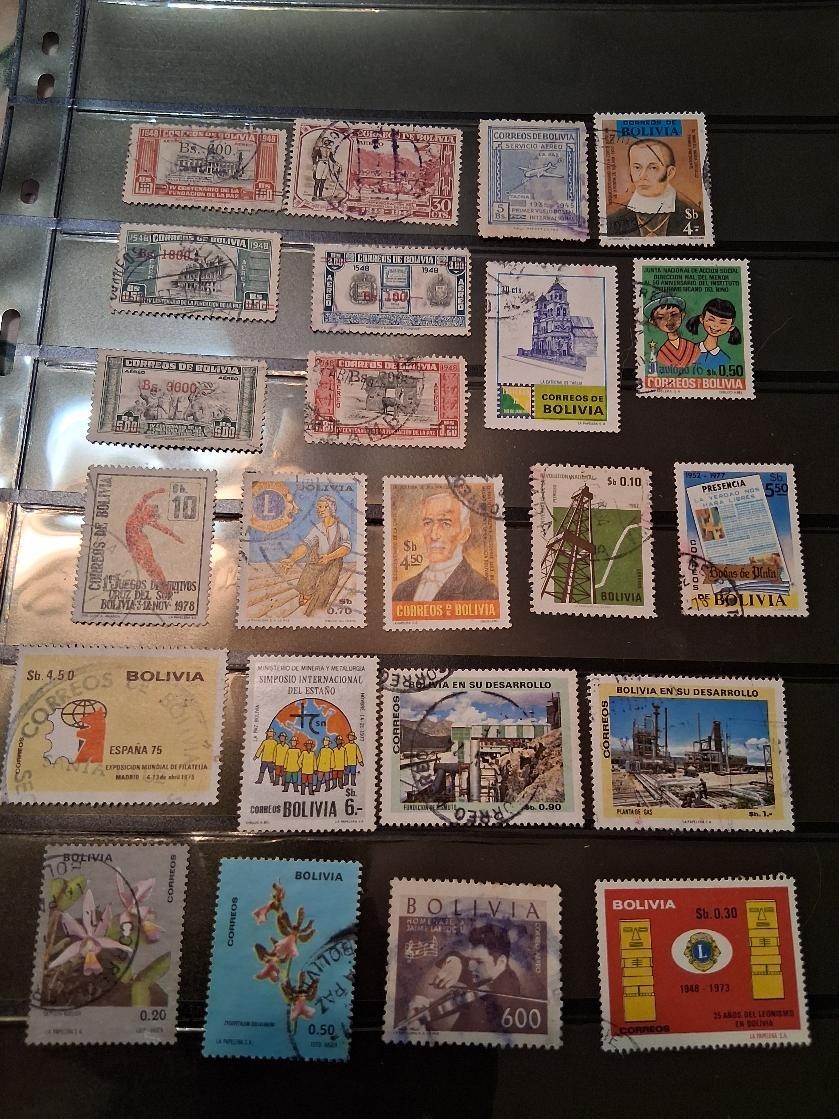 BOLIVIA POSTAGE USED (LOT 74)