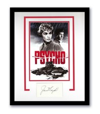 Psycho Janet Leigh Autographed Signed 11x14 Framed Poster Hitchcock Horror ACOA