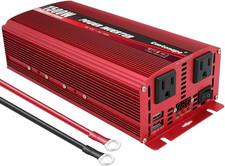 1500W DC 12V to 110V/120V AC Power Inverter with Dual AC Outlets Dual 3.1A USB C
