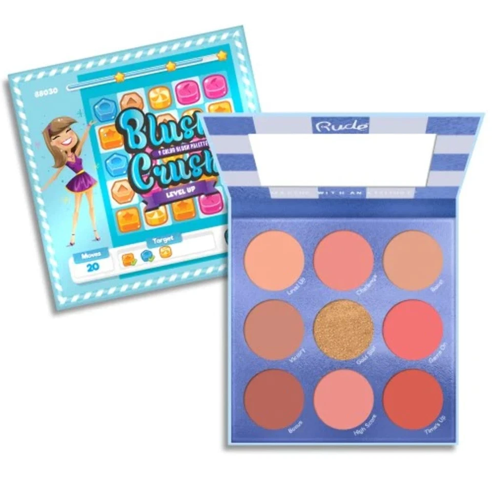 RUDE Blush Crush 9 Color Blush Palette - Level Up - Image 2 of 4