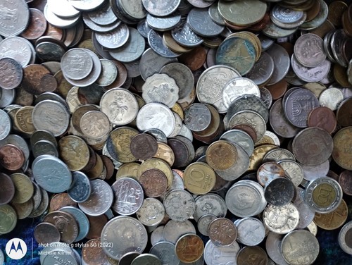 3+ POUND Lot, MIXED World/ FOREIGN COINS WYSIWYG, Coin Hunt! - Picture 3 of 13
