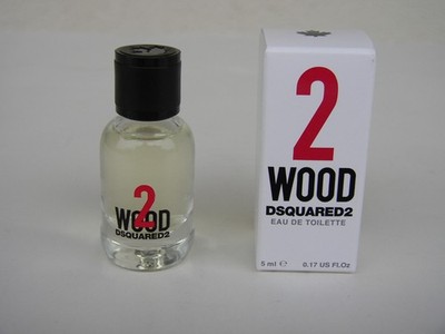 DSQUARED2 2 WOOD EdT 5 ml Eau De Toilette Miniatur Neu